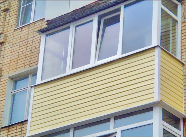 внешняя отделка балкона в Симферополе